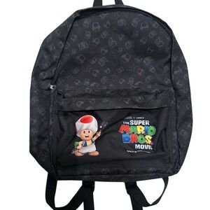 NWT Nintendo Super Mario Bros Movie 2023 Promo Toad Backpack Gaming Mushroom
